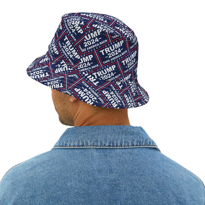Trump 2024 Blue All over Print Bucket Hat