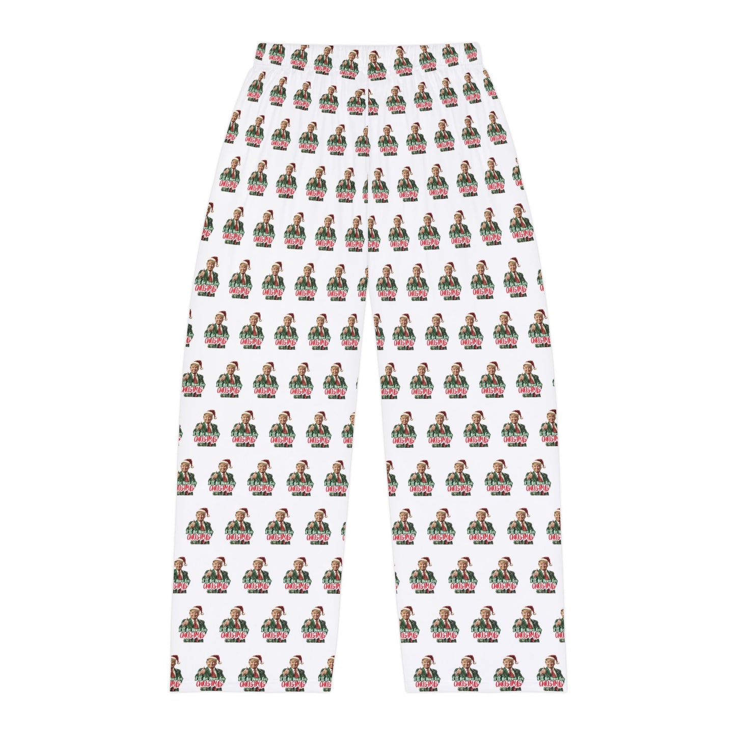 Trump I'll be home for Christmas MAGA Men's Polyester Lounge Comfy Pajama Pants