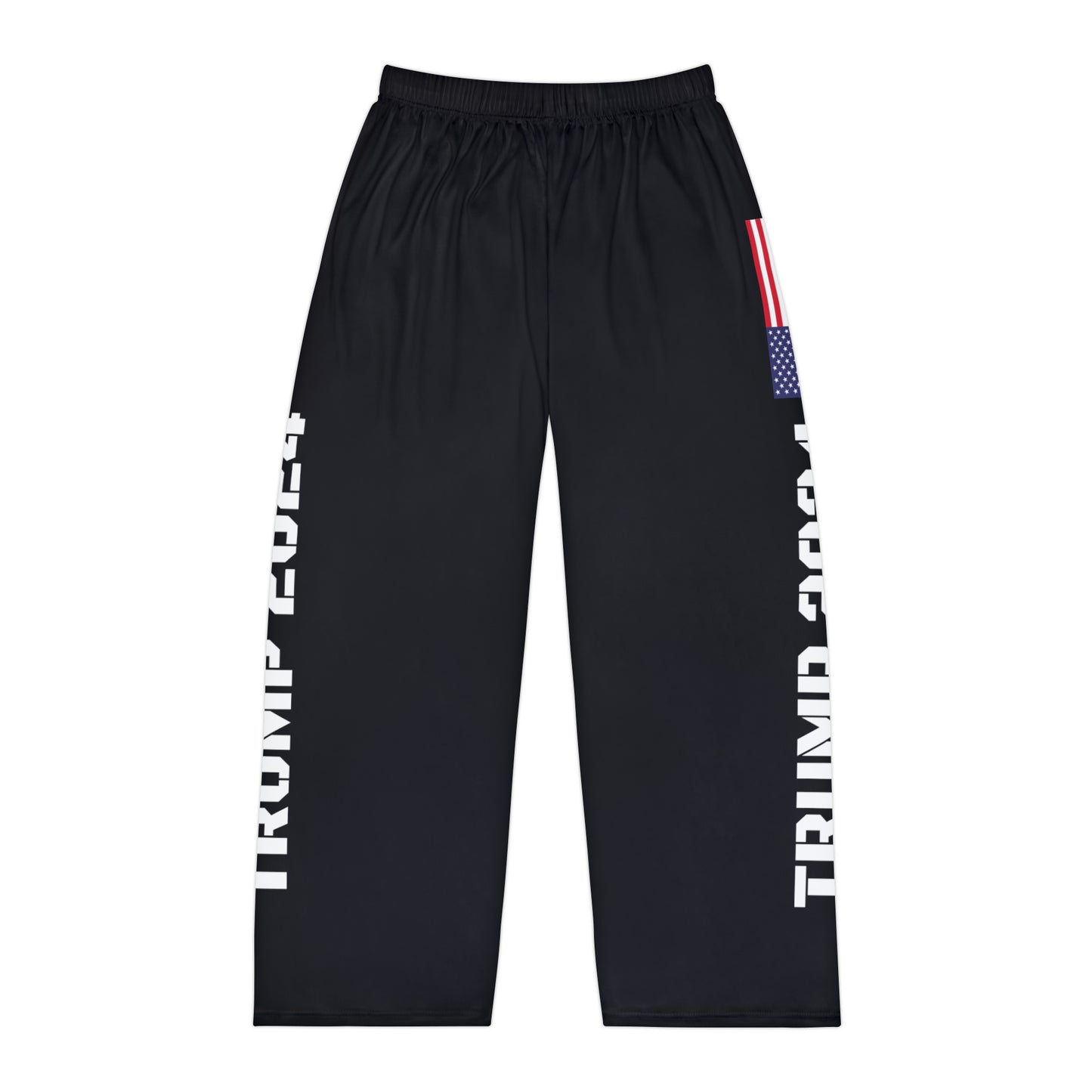 Trump 2024 Black Men's Polyester Lounge Comfy Pajama Pants MAGA