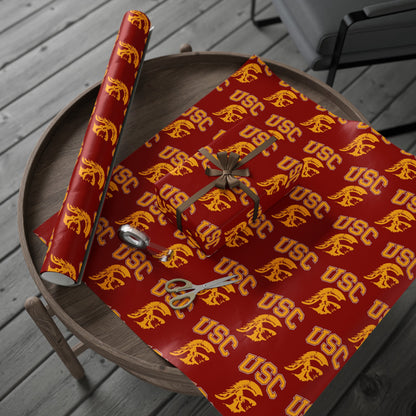 USC Southern California NCAA College Graduation Alumni Birthday Gift Wrapping Paper Holiday