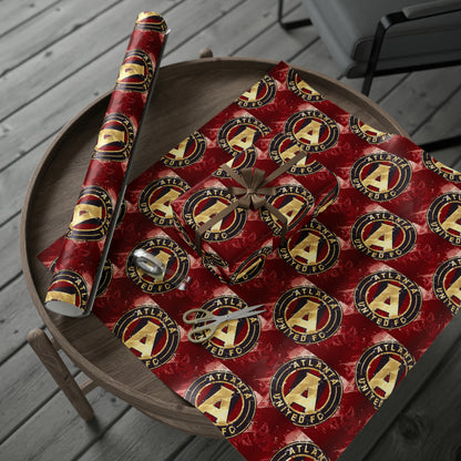 Atlanta United FC MLS Birthday Gift Wrapping Paper Soccer Holiday