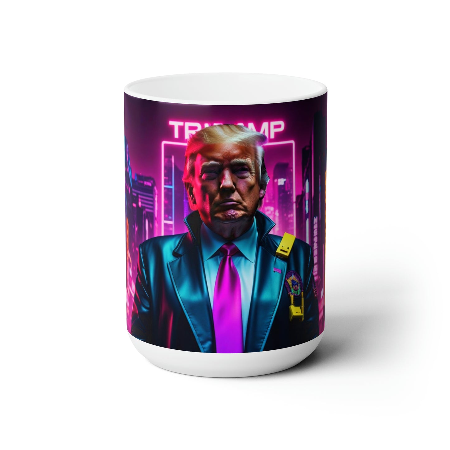 Donald Trump Cyberpunk style 5 Jumbo Coffee Mug 15oz