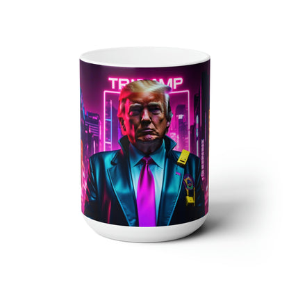 Donald Trump Cyberpunk style 5 Jumbo Coffee Mug 15oz