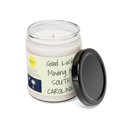 Good Luck moving to South Carolina scented Soy Candle, 9oz