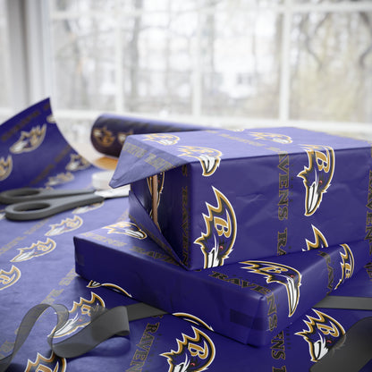 Baltimore Ravens NFL Football Birthday Graduation Gift Wrapping Paper Holiday