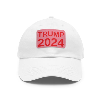 Women's Trump 2024 leather patch hat