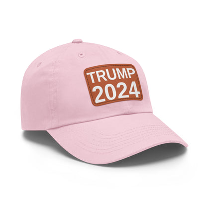 Women's Trump 2024 leather patch hat