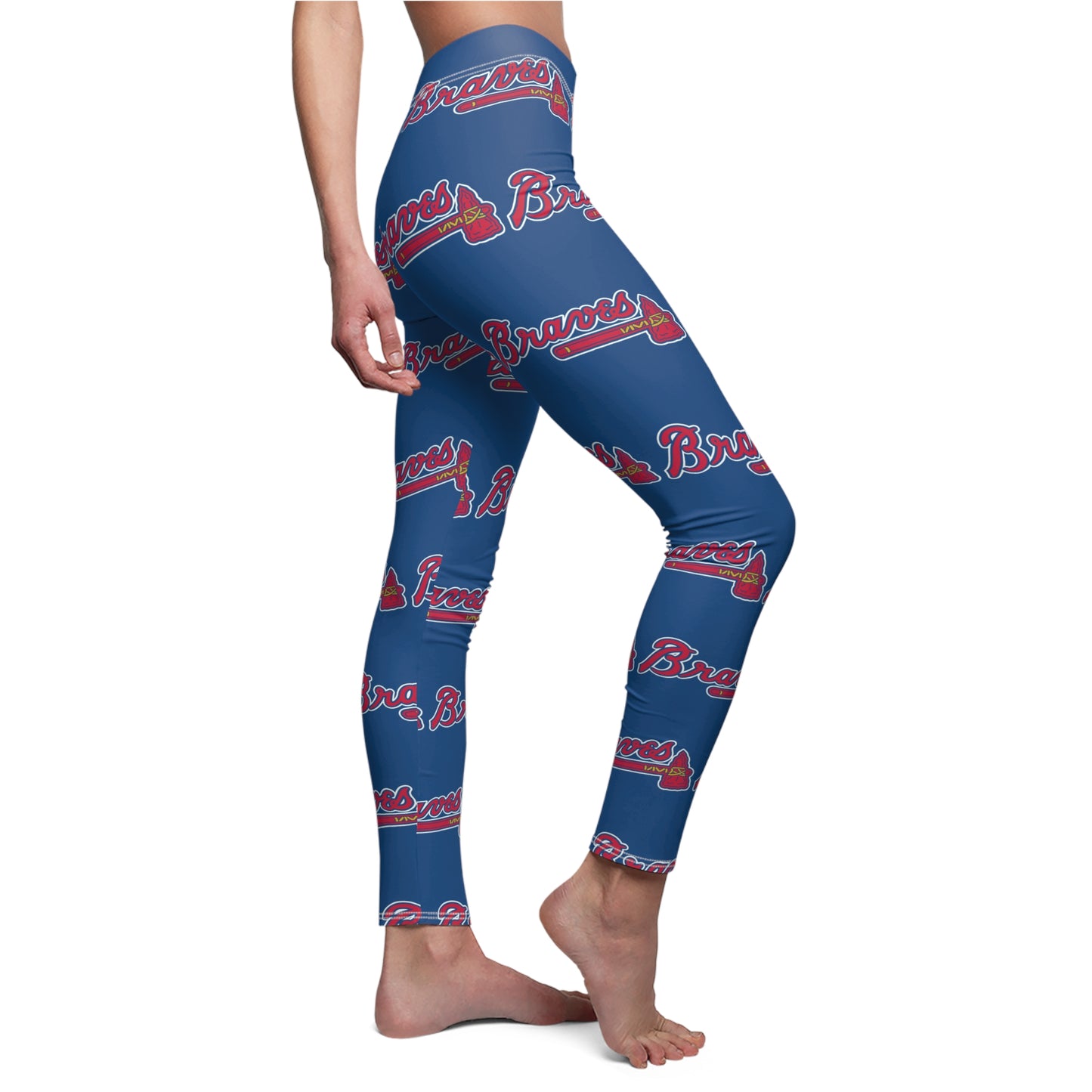 Atlanta Braves MLB Baseball Women's Casual Comfy Leggings