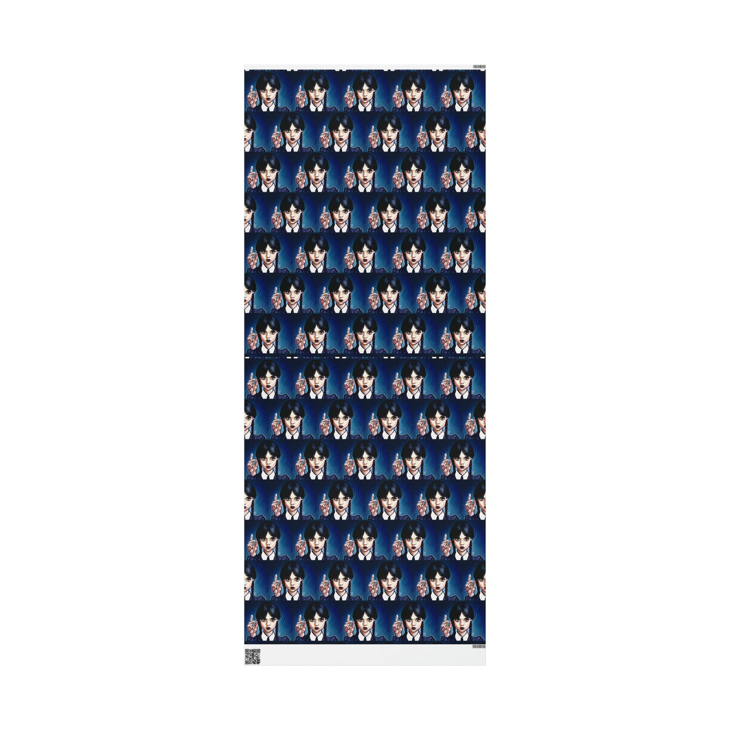 Wednesday Adams Ortega Cartoon holiday present Birthday Gift Wrapping Papers