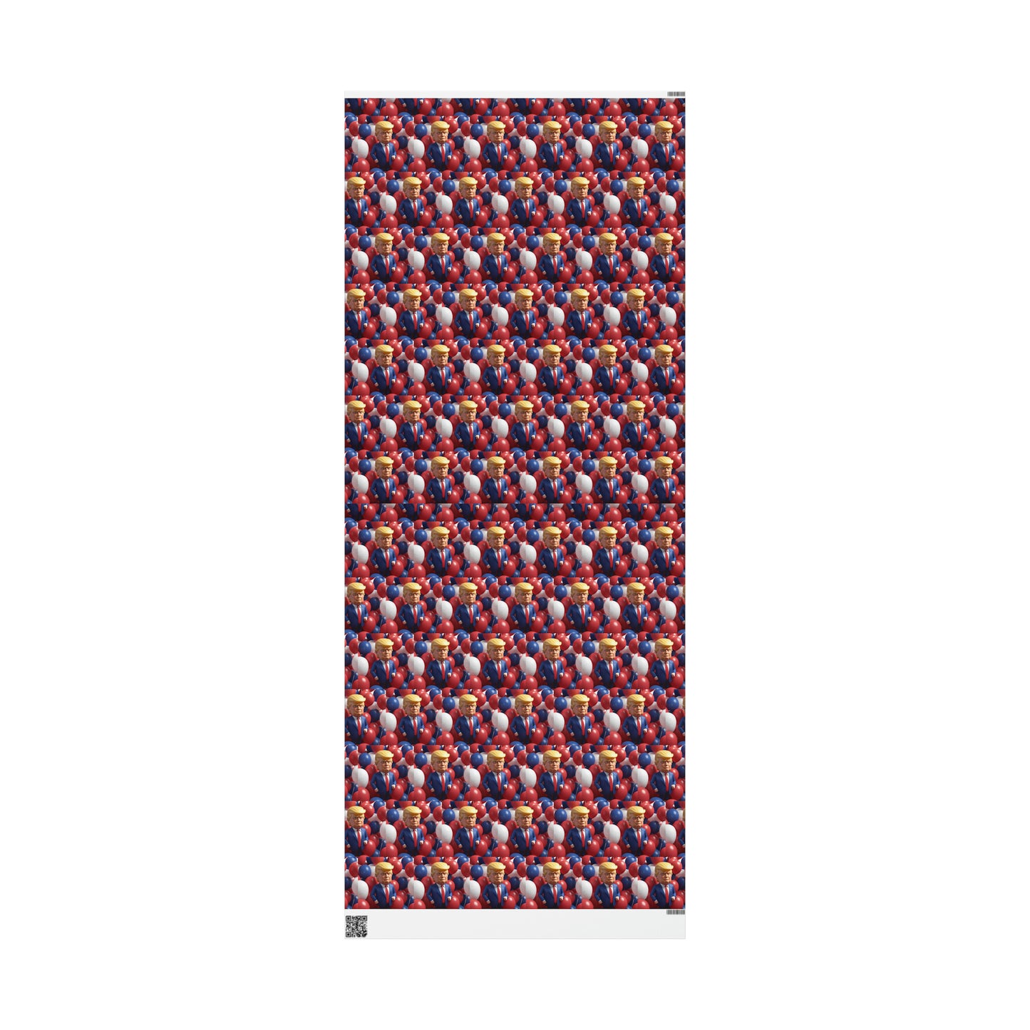 Trump Balloons Happy Birthday Red White MAGA Birthday Gift Present Wrapping Paper