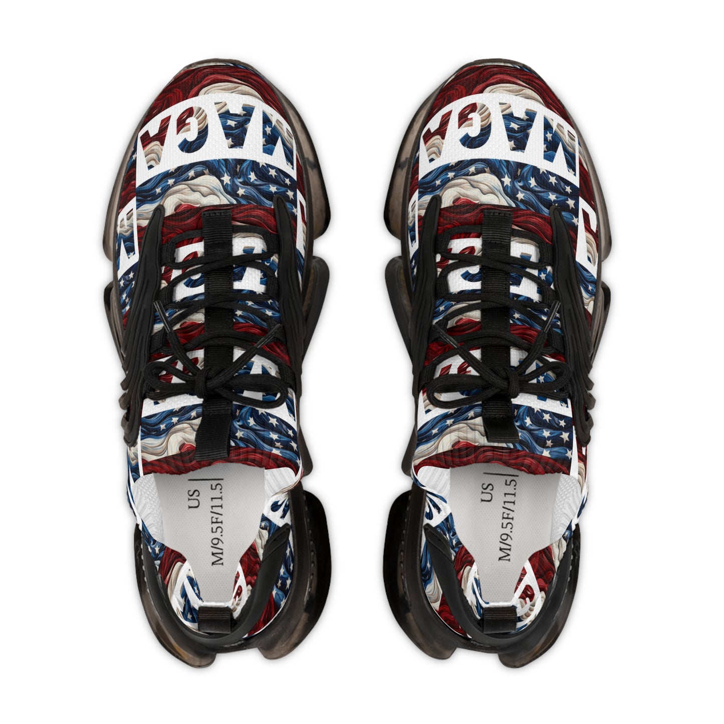 MAGA Trump 2024 Mesh-Sneaker für Herren in Rot, Weiß und Blau