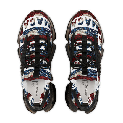 MAGA Trump 2024 Mesh-Sneaker für Herren in Rot, Weiß und Blau