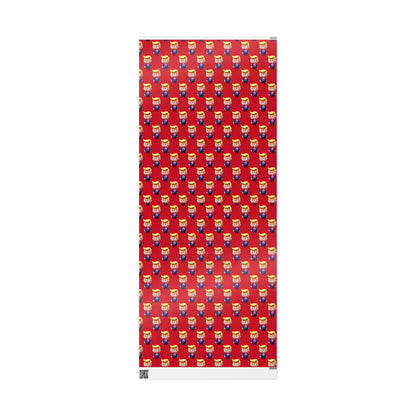 Red Little Trump MAGA Birthday Gift Present Wrapping Paper