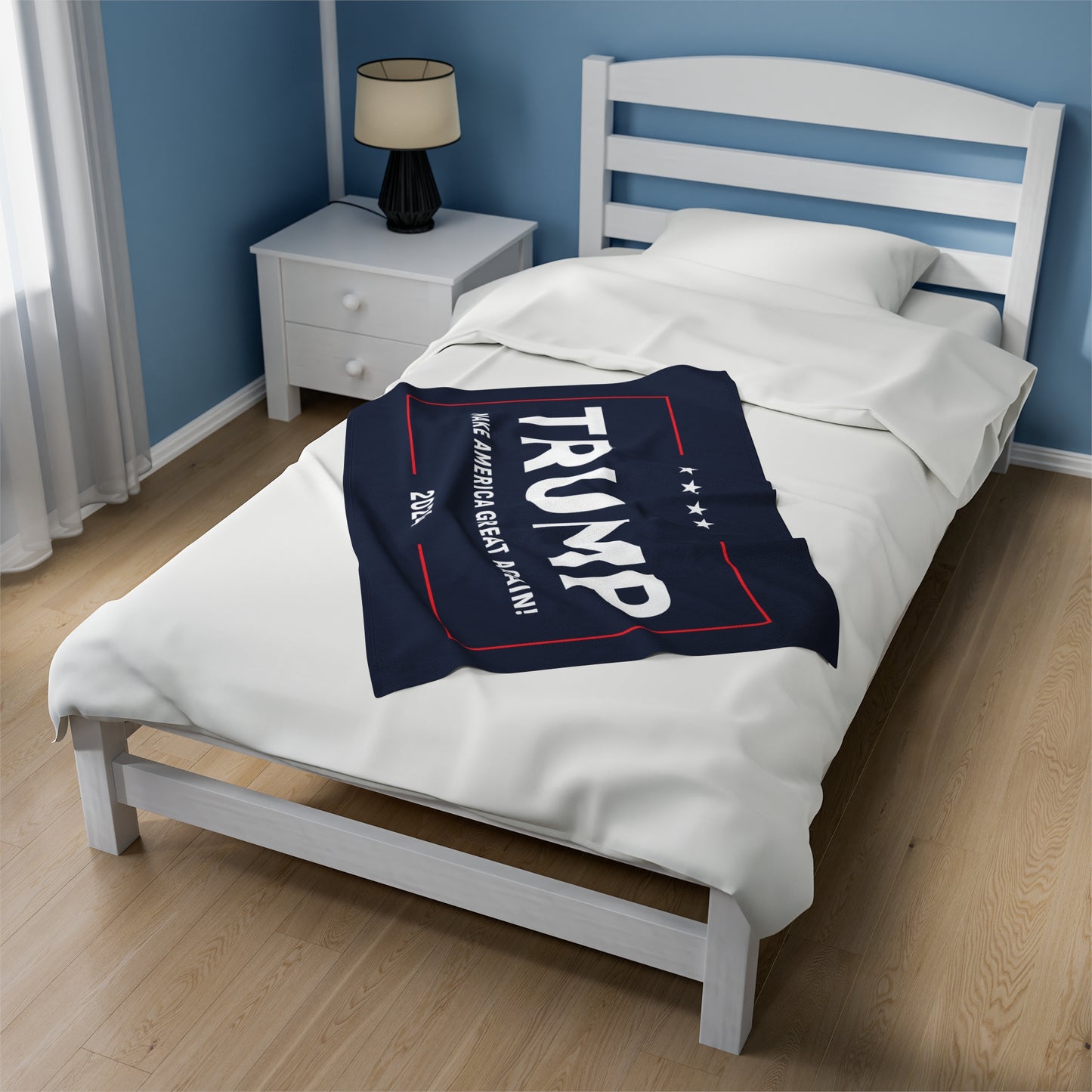 Trump MAGA Make America Great Again Velveteen Plush Blanket Mother's Father's Day Anniversary Gift Present