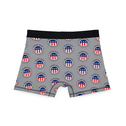 Trump 2024 Take America Back Grey Allover Herren-Boxershorts