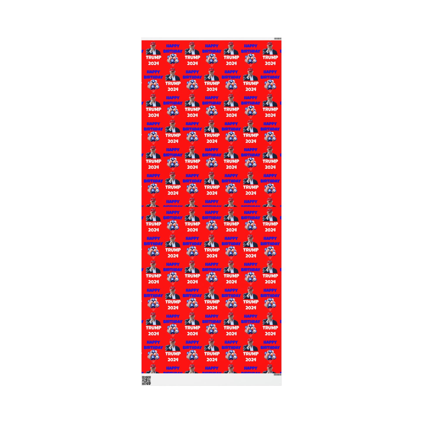 Happy Birthday Trump 2024 Red MAGA Birthday Gift Present Wrapping Paper