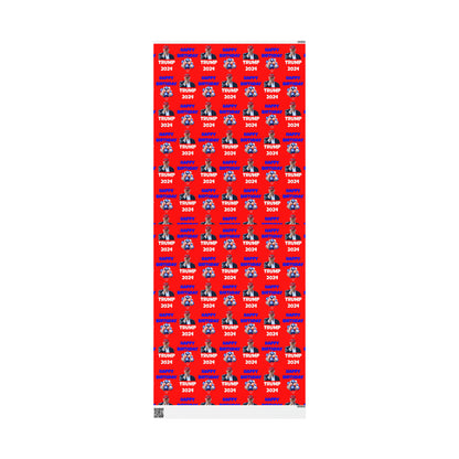 Happy Birthday Trump 2024 Red MAGA Birthday Gift Present Wrapping Paper