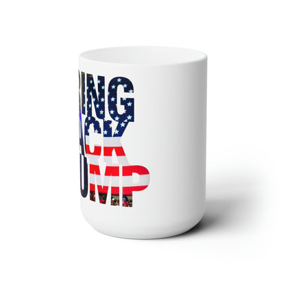 Bring Back Trump American Hero MAGA Jumbo Keramik Kaffeetasse 15oz