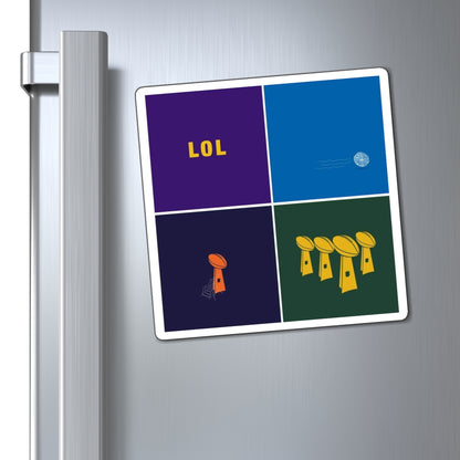 Bears Lions Vikings Packers Trophy Magnet