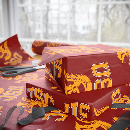 USC Southern California NCAA College Graduation Alumni Birthday Gift Wrapping Paper Holiday