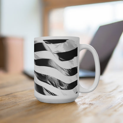 Trump Leather Jacket Flag gift Jumbo Ceramic Coffee Mug 15oz MAGAGA