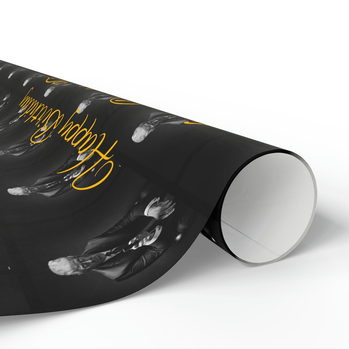 Happy Birthday From Donald J Trump Gift Wrapping Paper (Yellow)