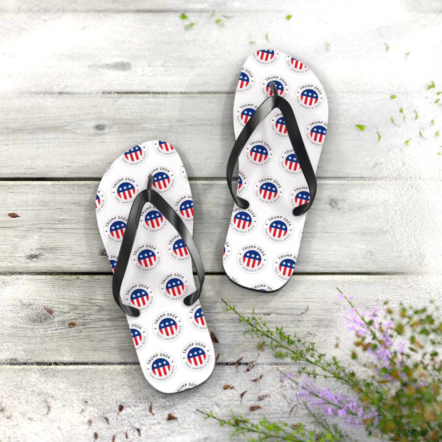 Take America Back MAGA Trump Bequeme Sommer-Strand-Unisex-Flip-Flops