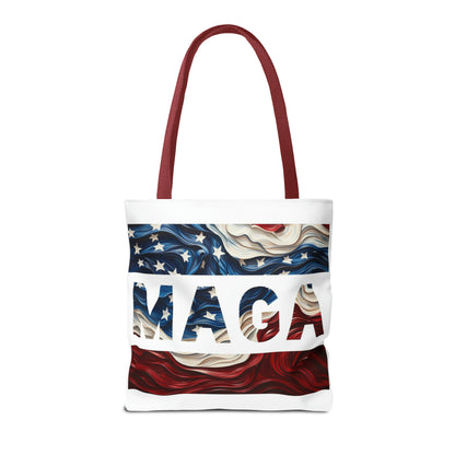 MAGA Red White and Blue Trump Rally Heavy Duty Tote Bag