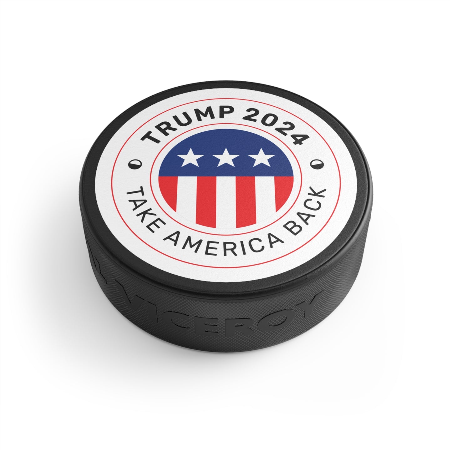 Trump Take America Back 2024 MAGA Hockey Puck Viceroy