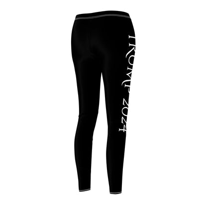 Trump 2024 USA Black Women's Casual Leggings MAGA