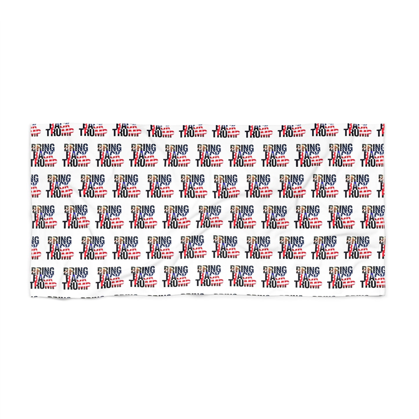 Bring Back Trump White MAGA Jumbo Beach Towel