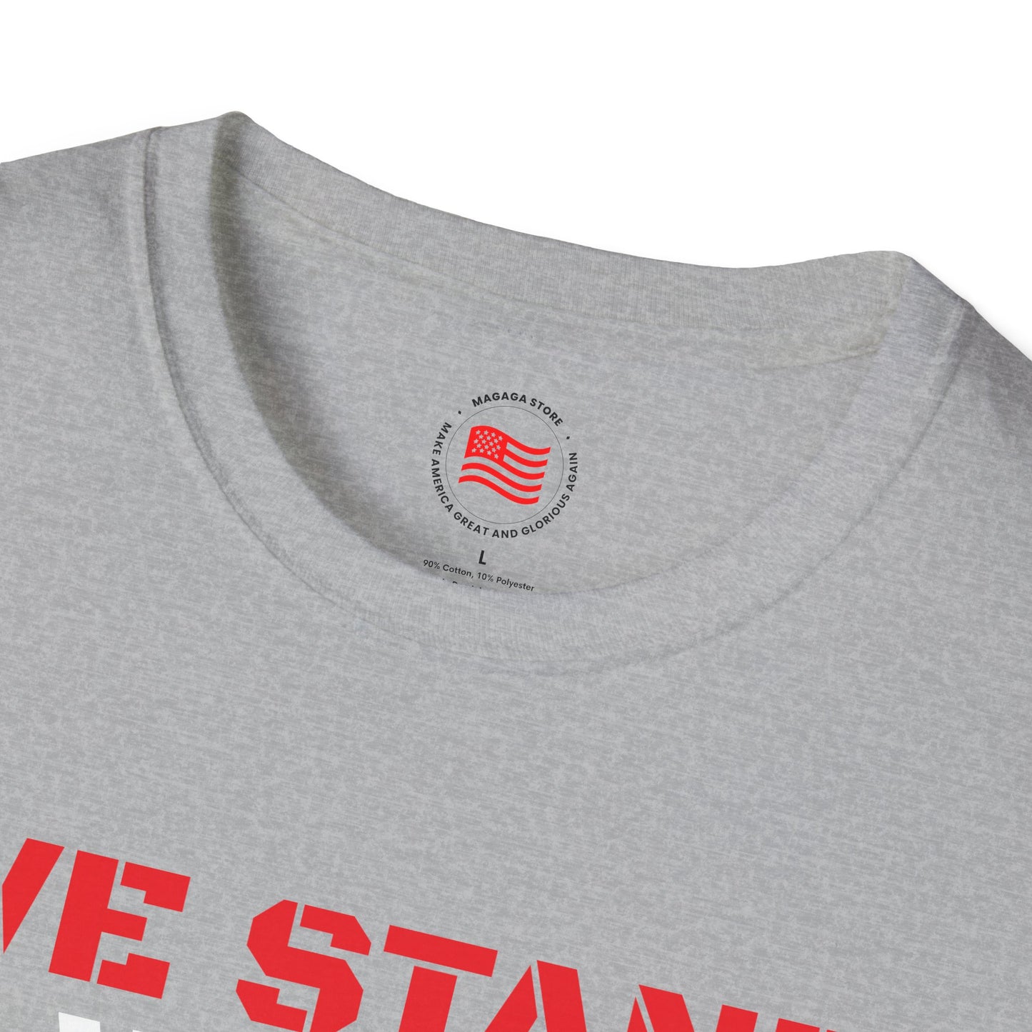 We Stand With Texas Flag Trump 2024 Unisex Softstyle T-Shirt MAGA