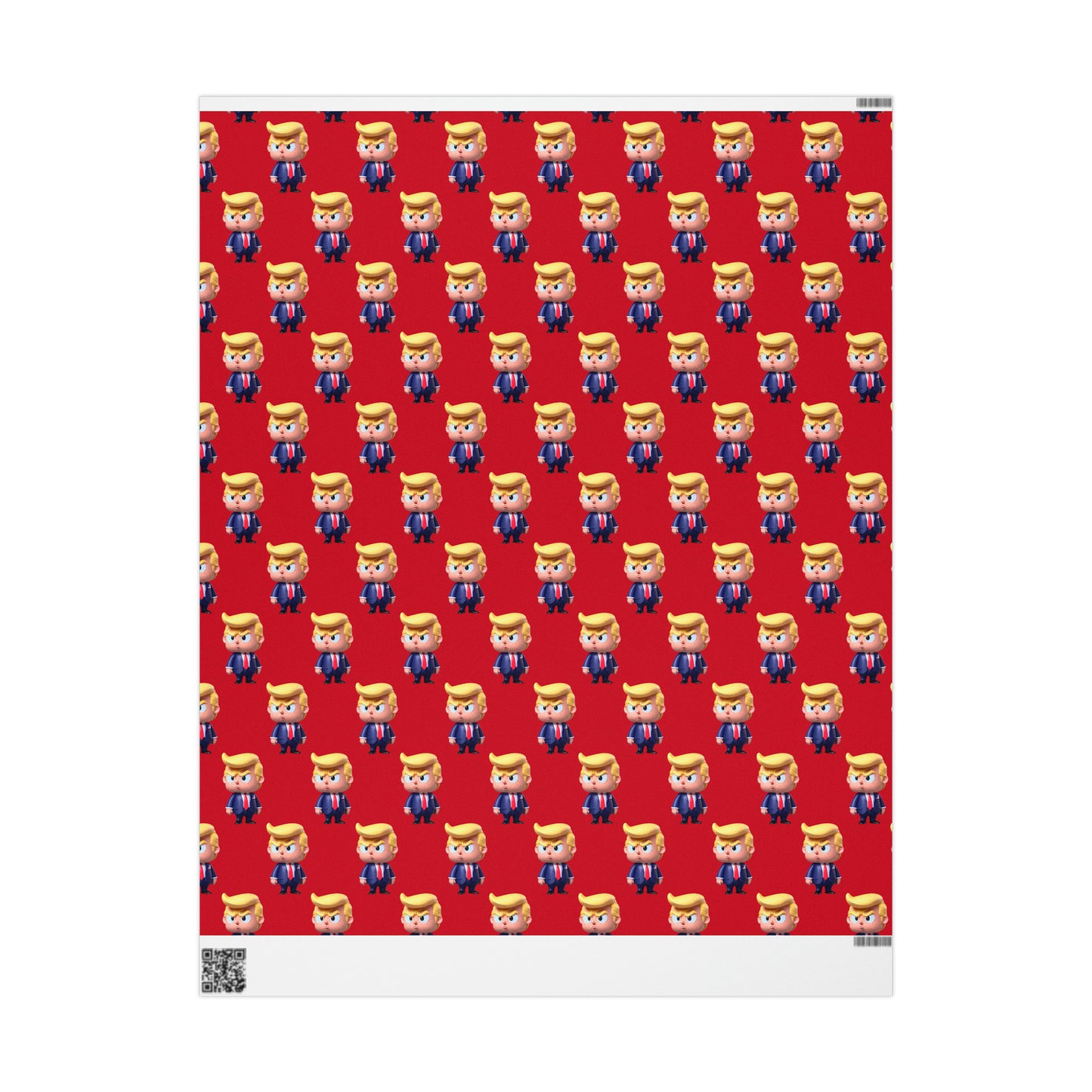 Red Little Trump MAGA Birthday Gift Present Wrapping Paper