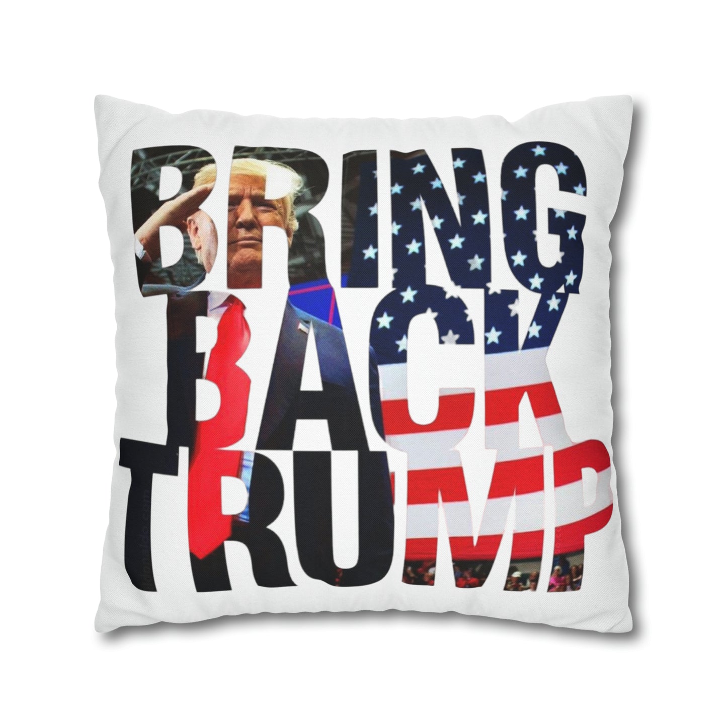 Bring Back Trump MAGA Spun Polyester Square Pillow Case