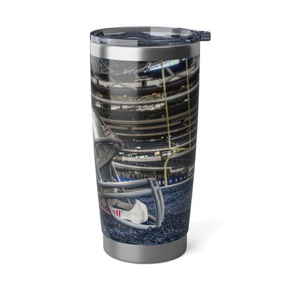 Dallas Cowboys Helmet and Football NFL Stainless 20oz Tumbler