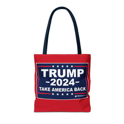 Trump 2024 Take America Back MAGA Rally Heavy Duty Tote Bag