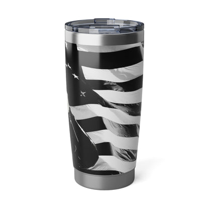 Cool Trump in Leather Jacket Black and white Stainless Steel Vagabond 20oz Tumbler