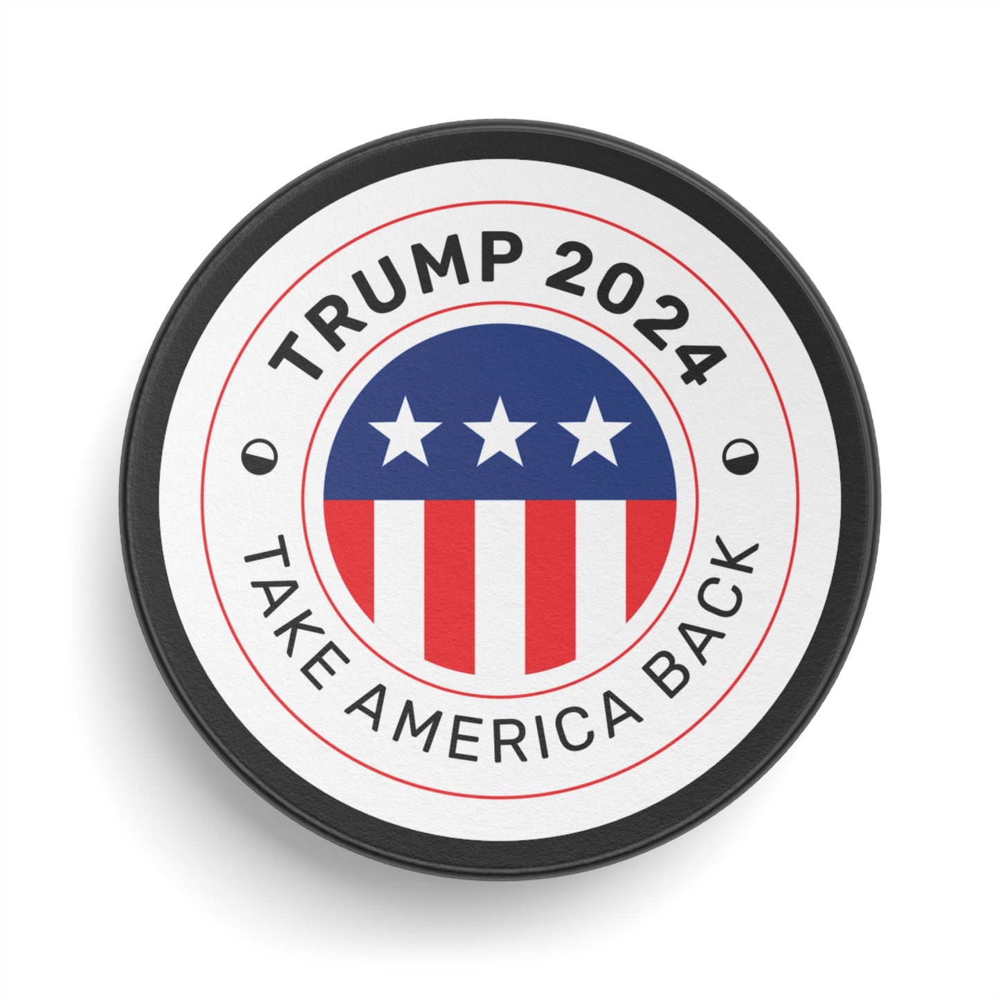 Trump Take America Back 2024 MAGA Hockey Puck Viceroy