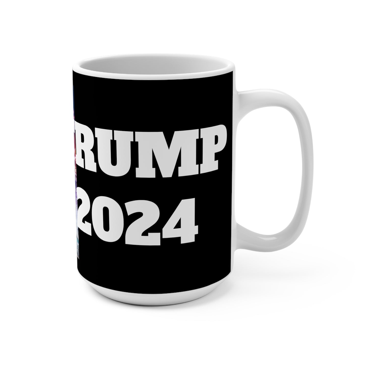 Trump the Warrior 2024 MAGA Jumbo Ceramic Coffee Mug 15oz