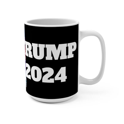 Trump the Warrior 2024 MAGA Jumbo Ceramic Coffee Mug 15oz