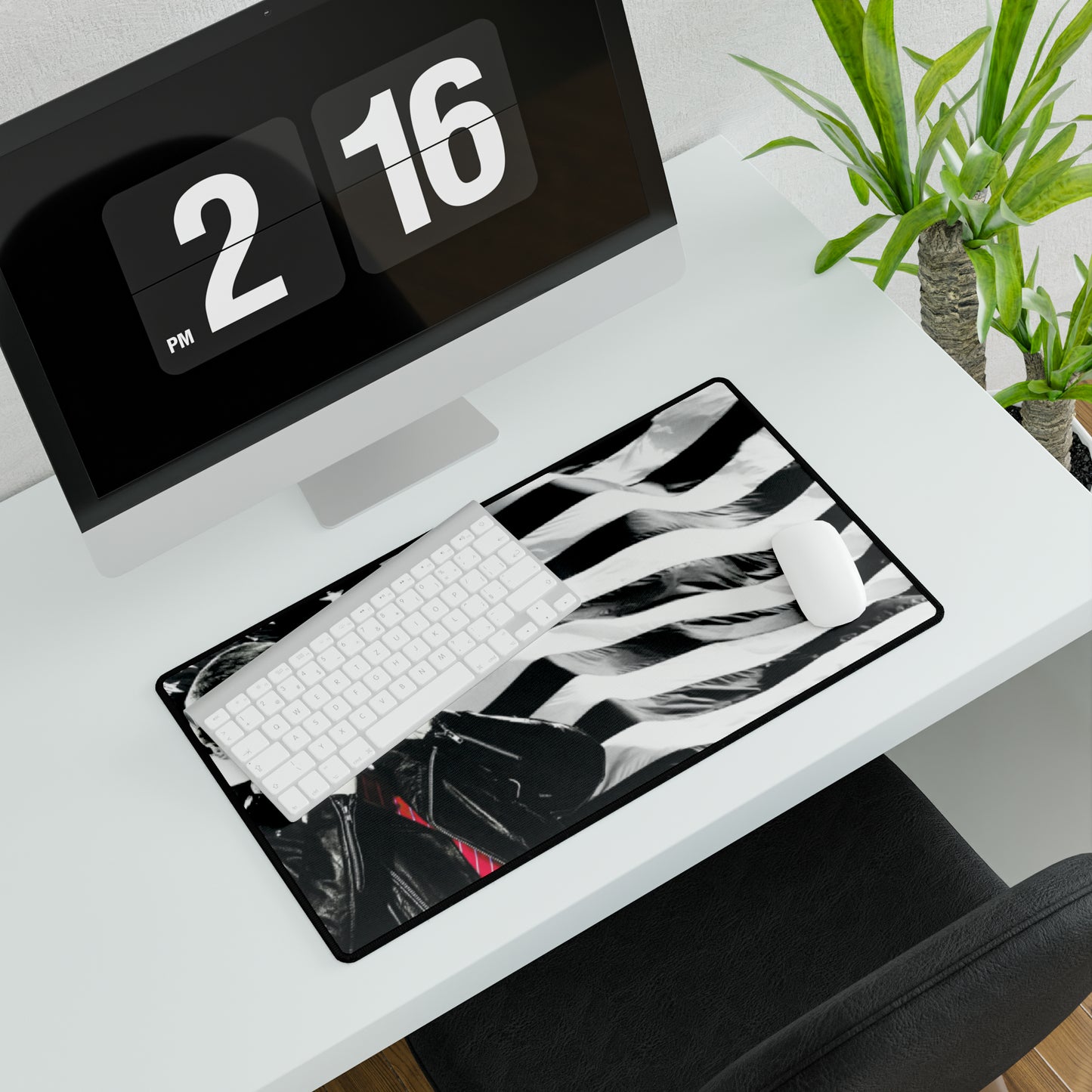 Trump Cool Leather Jacket High Definition MAGA American Desk Mats