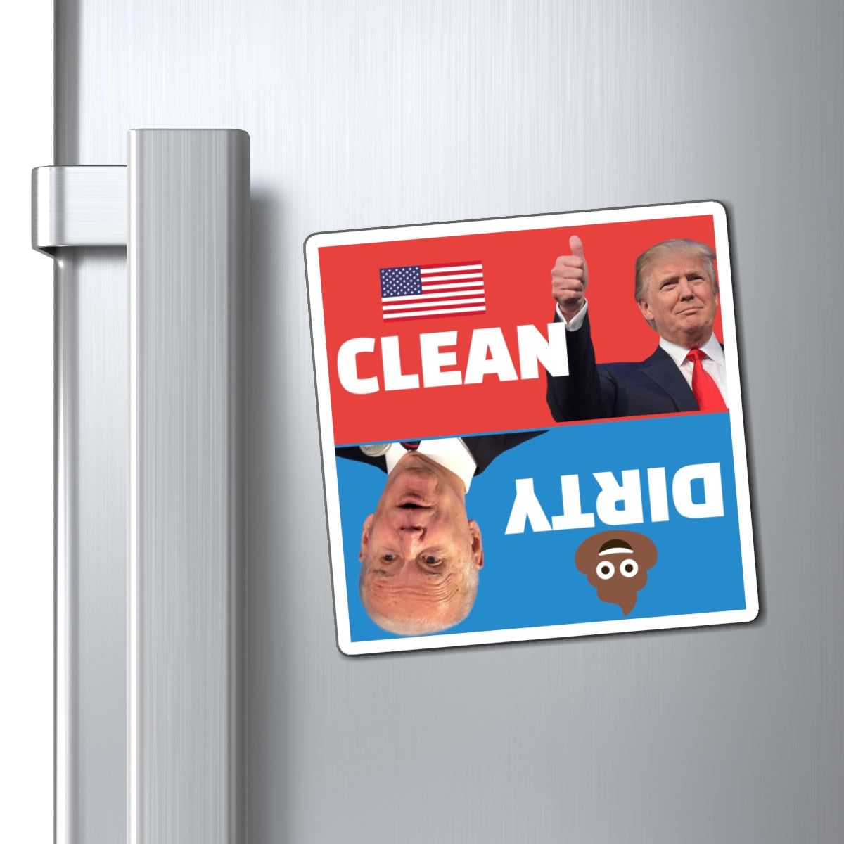 Clean or Dirty Trump and Biden Dishwasher Magnet
