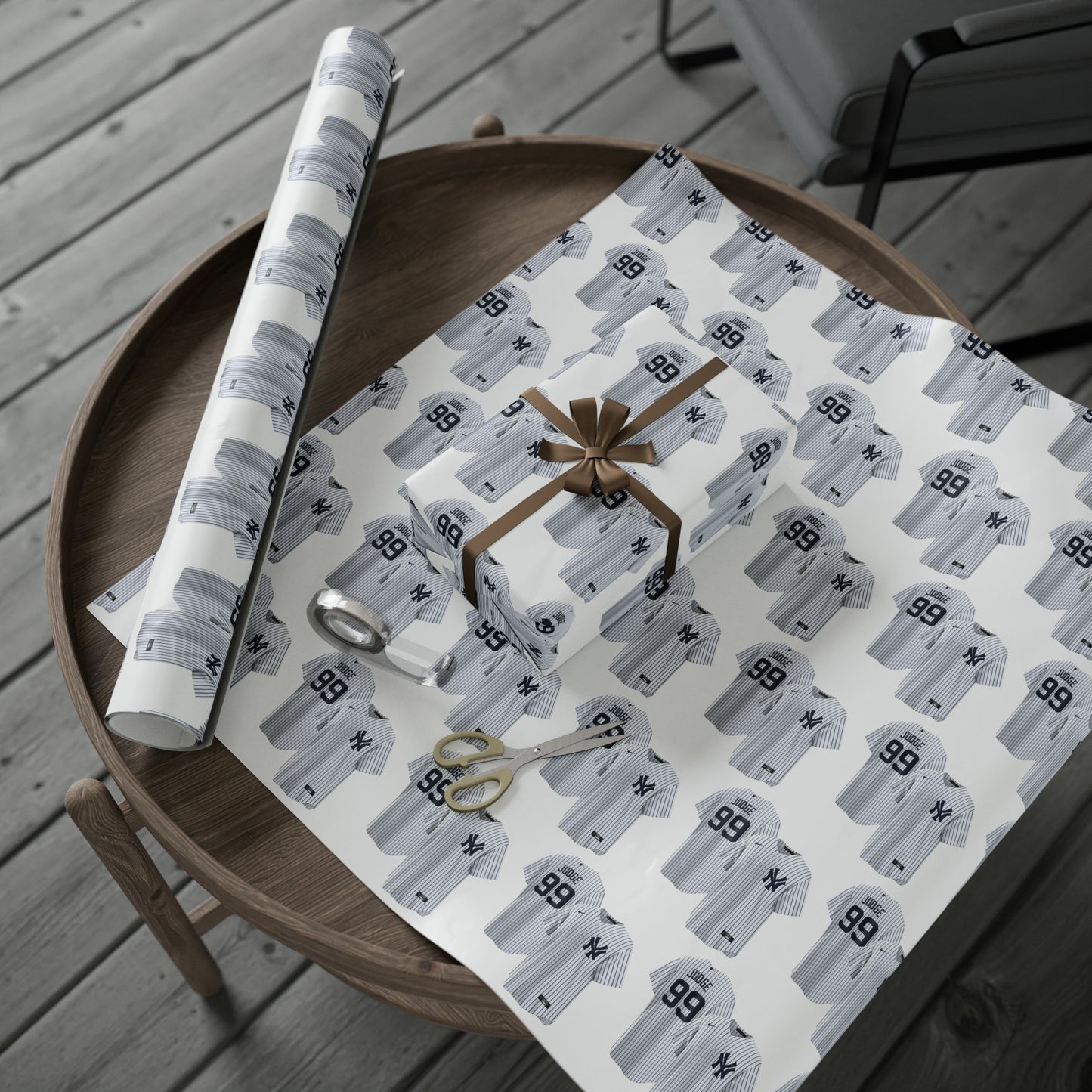 Aaron Judge New York Yankees Baseball MLB Birthday Gift Wrapping Paper Holiday