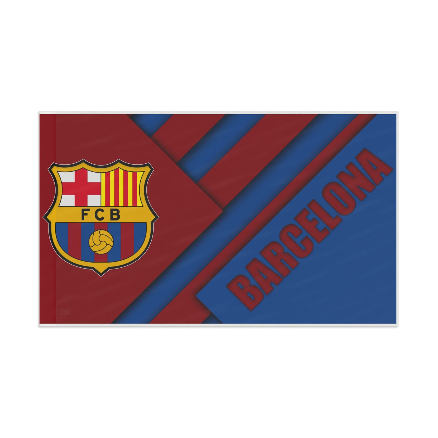 Barcelona Futbol soccer World Champions High Definition Print Flag