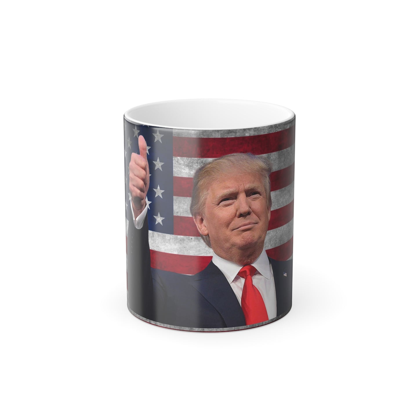 Color Changing Trump American Flag Heat Reacting Coffee Mug 11oz