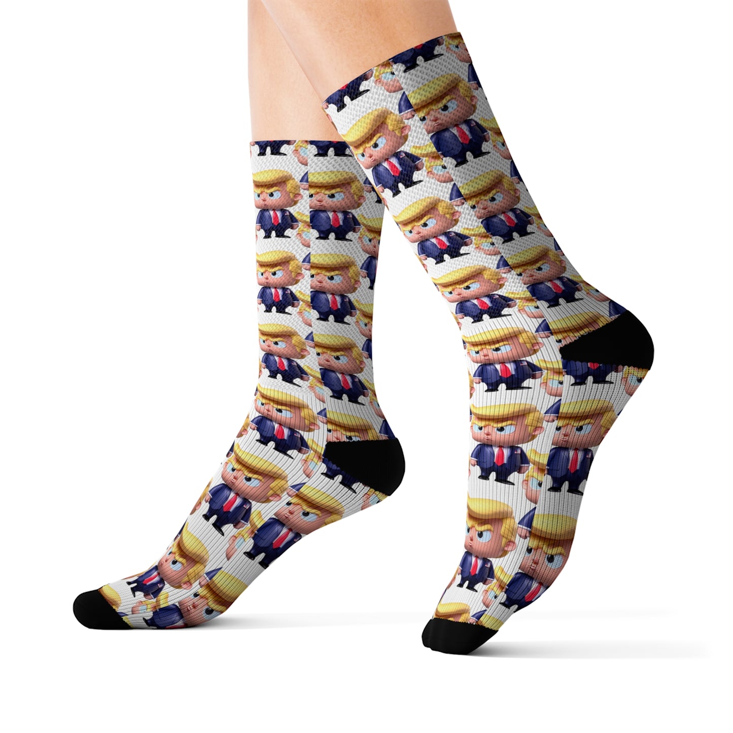 Little Trump Printed Sublimation Socks