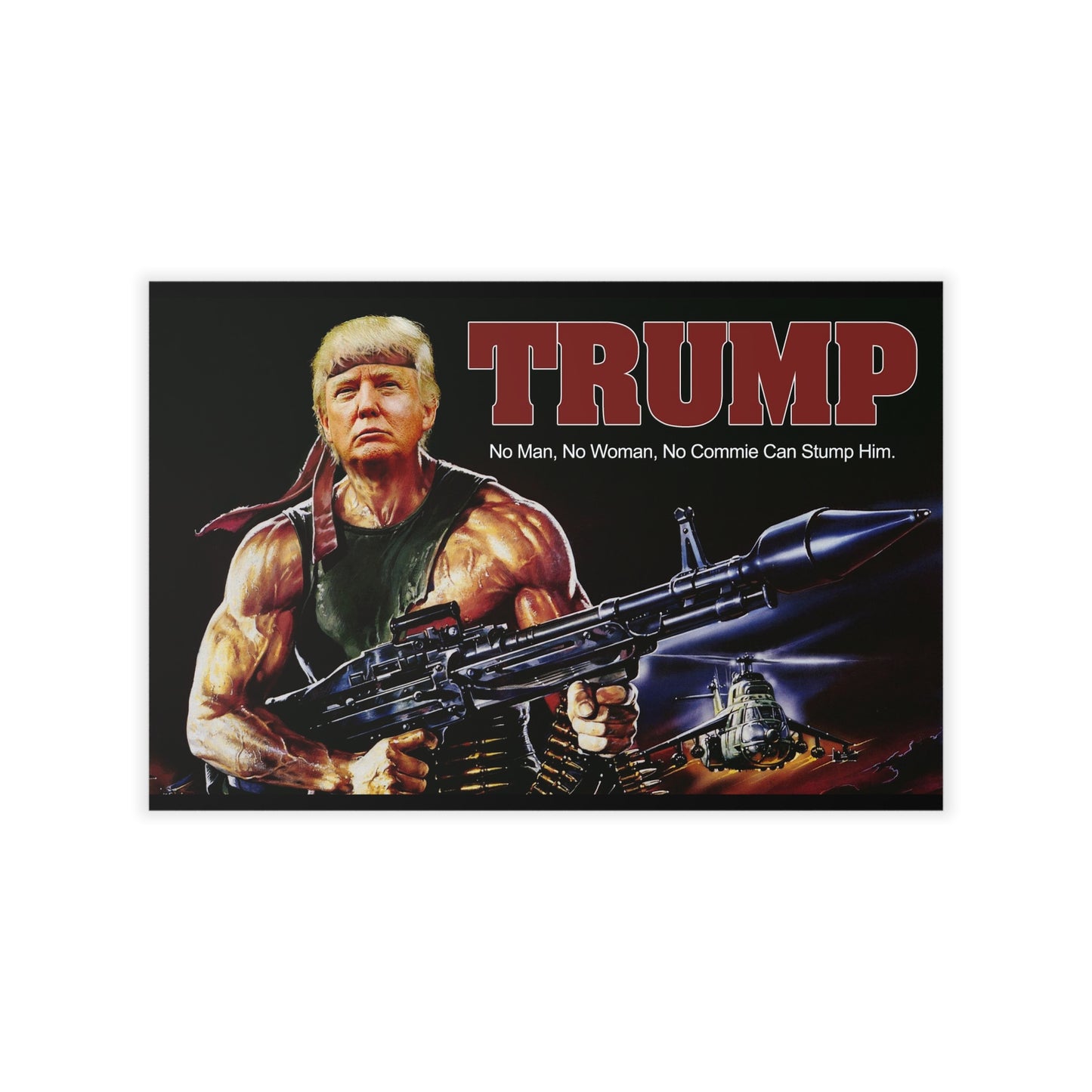 Donald Trump Rambo Style MAGA Wall Decals 3 sizes