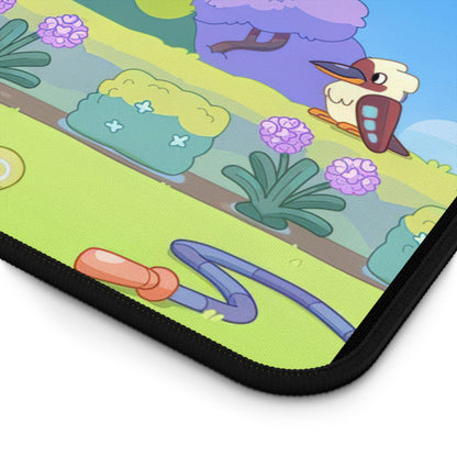 Bluey Cast Childrens Cartoon High Definition PC PS Video Game Desk Mat Mousepad