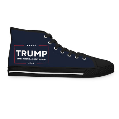 Trump 2024 Make America Great Again MAGA Women's High Top Sneakers Shoes