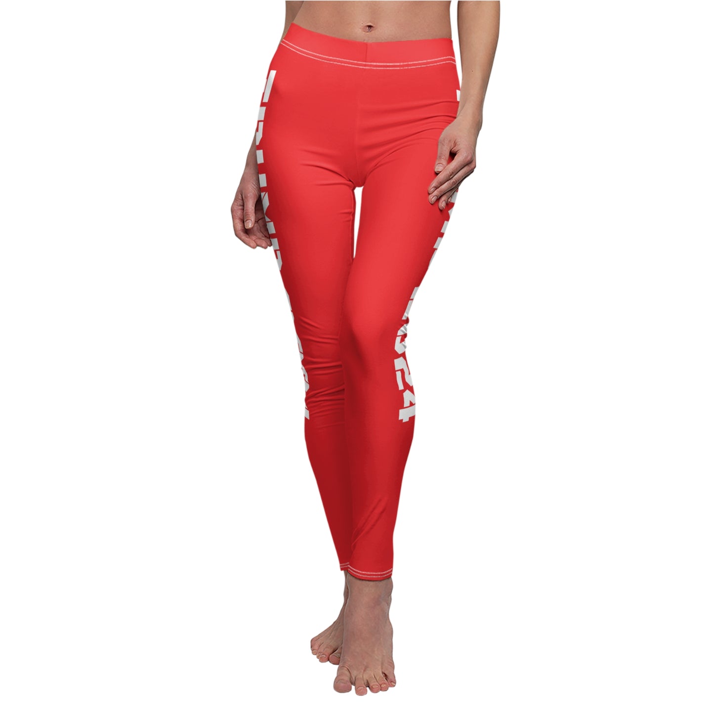Trump 2024 USA Red Women's Casual Leggings Trump MAGA